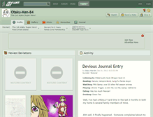 Tablet Screenshot of otaku-man-84.deviantart.com