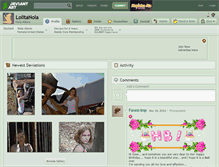 Tablet Screenshot of lolitanola.deviantart.com