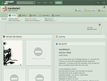 Tablet Screenshot of marebelart.deviantart.com