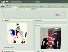 Tablet Screenshot of cludclud.deviantart.com