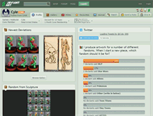 Tablet Screenshot of cyle.deviantart.com