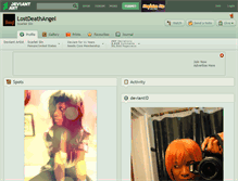 Tablet Screenshot of lostdeathangel.deviantart.com