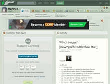 Tablet Screenshot of hayley-k.deviantart.com