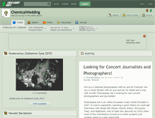 Tablet Screenshot of chemicalwedding.deviantart.com