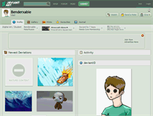 Tablet Screenshot of benderxable.deviantart.com