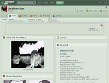 Tablet Screenshot of christine-chan.deviantart.com