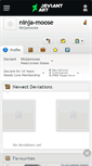 Mobile Screenshot of ninja-moose.deviantart.com
