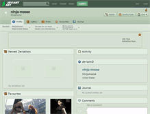 Tablet Screenshot of ninja-moose.deviantart.com