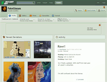Tablet Screenshot of fakeglasses.deviantart.com