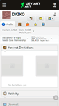 Mobile Screenshot of dazko.deviantart.com