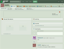 Tablet Screenshot of dazko.deviantart.com