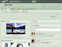 Tablet Screenshot of jazminediaz.deviantart.com