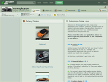 Tablet Screenshot of conceptcars.deviantart.com