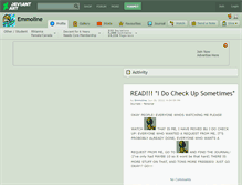 Tablet Screenshot of emmoline.deviantart.com