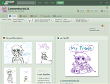 Tablet Screenshot of commentrartist26.deviantart.com