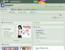 Tablet Screenshot of hinatababe2.deviantart.com