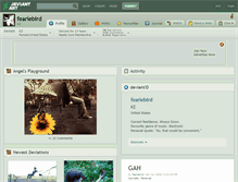 Tablet Screenshot of feariebird.deviantart.com