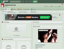 Tablet Screenshot of nataliexredxrose.deviantart.com