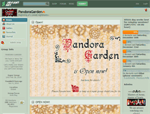 Tablet Screenshot of pandoragarden.deviantart.com