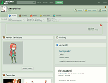 Tablet Screenshot of bunnyeater.deviantart.com