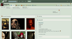 Desktop Screenshot of blood-art.deviantart.com