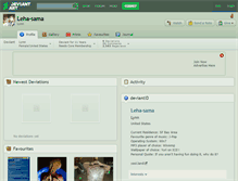 Tablet Screenshot of leha-sama.deviantart.com