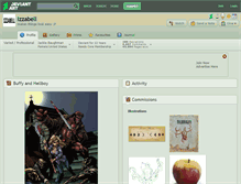 Tablet Screenshot of izzabell.deviantart.com