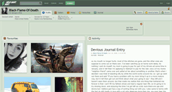 Desktop Screenshot of black-flame-of-death.deviantart.com