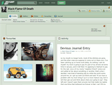 Tablet Screenshot of black-flame-of-death.deviantart.com