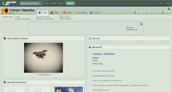 Desktop Screenshot of crimson--valentine.deviantart.com