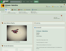 Tablet Screenshot of crimson--valentine.deviantart.com