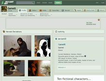Tablet Screenshot of gamett.deviantart.com
