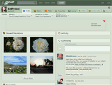 Tablet Screenshot of bethycool.deviantart.com