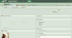 Desktop Screenshot of bloody-cat.deviantart.com
