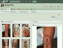 Tablet Screenshot of jetblackninja.deviantart.com