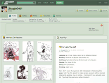 Tablet Screenshot of jboogie0401.deviantart.com