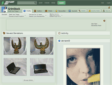 Tablet Screenshot of grimstock.deviantart.com