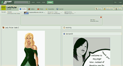 Desktop Screenshot of ladyskylar.deviantart.com