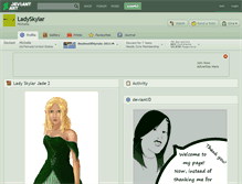 Tablet Screenshot of ladyskylar.deviantart.com