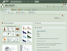 Tablet Screenshot of chow-chow95.deviantart.com