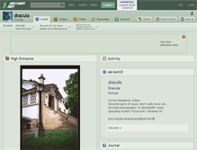 Tablet Screenshot of dracula.deviantart.com