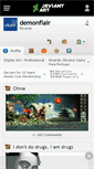 Mobile Screenshot of demonflair.deviantart.com
