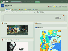 Tablet Screenshot of demonflair.deviantart.com
