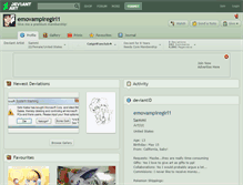Tablet Screenshot of emovampiregirl1.deviantart.com