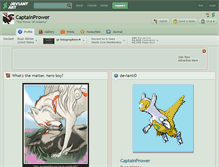 Tablet Screenshot of captainprower.deviantart.com