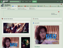 Tablet Screenshot of geodium.deviantart.com