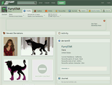 Tablet Screenshot of furrystar.deviantart.com