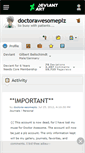 Mobile Screenshot of doctorawesomeplz.deviantart.com
