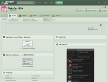 Tablet Screenshot of flakyfan1994.deviantart.com