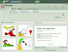 Tablet Screenshot of harlsjester.deviantart.com